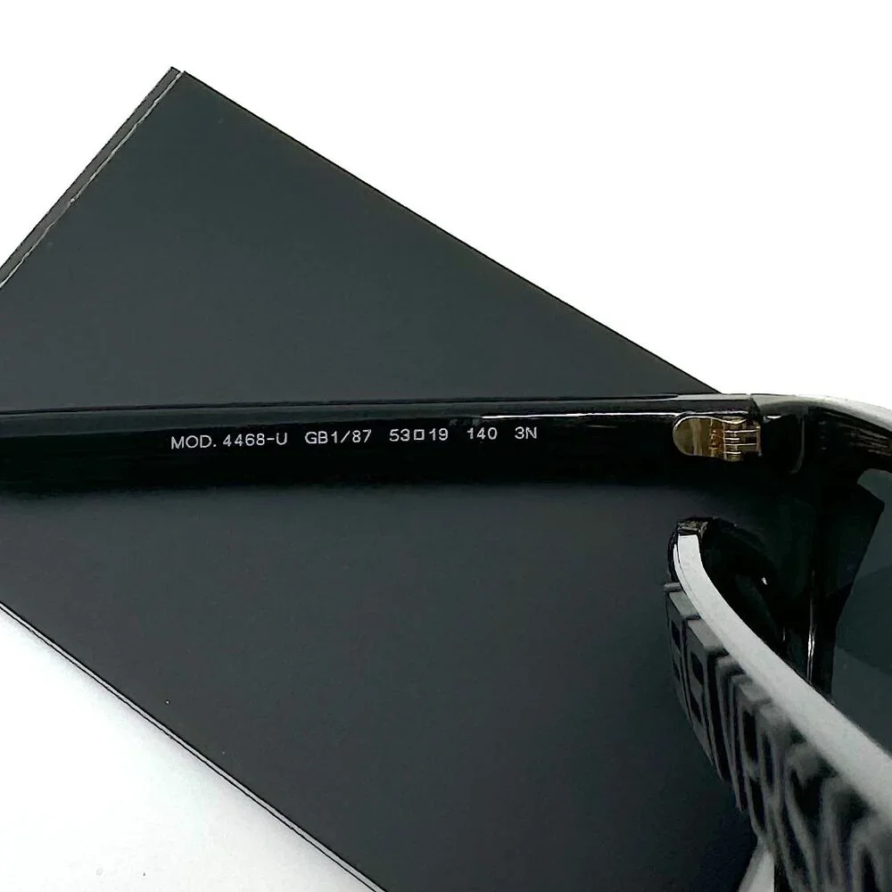 Versace VE4468U GB1/87 Black Dark Grey Sunglasses - Picture 8 of 9